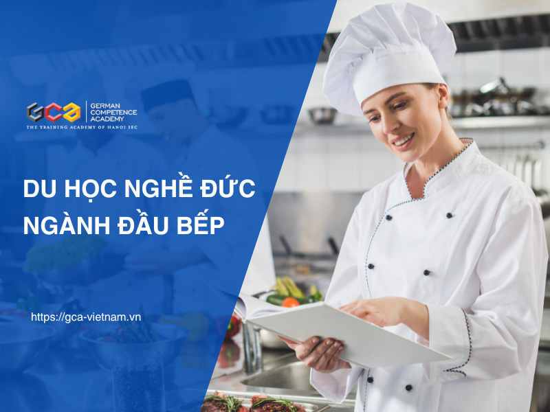 Học viên Việt Nam thực hành nấu ăn trong chương trình du học nghề tại Đức