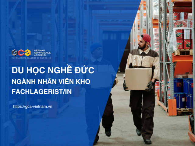 Học viên sắp xếp hàng hóa trong kho