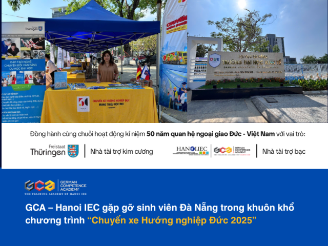 GCA tư vấn du học nghề cho sinh viên Đà Nẵng trong Chuyến xe Hướng nghiệp Đức 2025