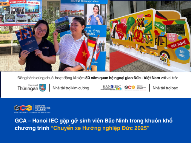 GCA tư vấn học bổng và du học nghề tại Trường Cao đẳng Công nghiệp Bắc Ninh – Chuyến xe Hướng nghiệp Đức 2025