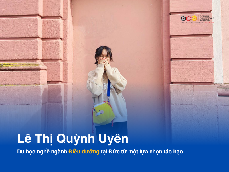 Lê thị Quỳnh Uyên học viên ngành Điều dưỡng chia sẻ cảm xúc trong quá trình học tại GCA