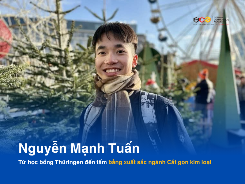 Nguyễn Mạnh Tuấn, du học sinh nghề ngành chế biến thực phẩm tại Đức chia sẻ những kinh nghiệm và kiến thức khi học tại GCA