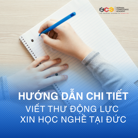 Học sinh viết thư động lực xin học nghề tại Đức bằng tiếng Đức