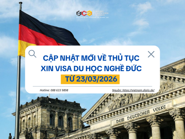 Quy trình xin visa du học nghề Đức 2026