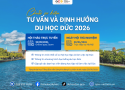 Chuỗi sự kiện tư vấn Du học Đức 2026: Lộ trình, chi phí, học bổng mới nhất