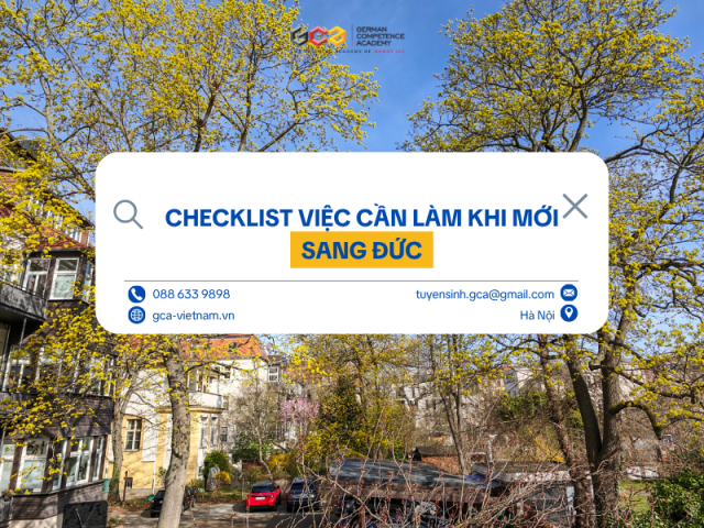 Checklist công việc cần làm khi tới Đức